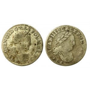 Jan III Sobieski, zestaw szóstaków 1682 i 1683. Razem 2 sztuki (527)