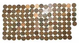 Second Republic, set of 2 pennies 1927-1939. total 125 pieces. (902)