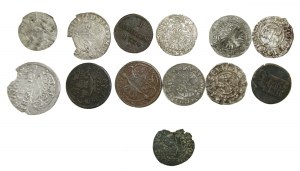Poland, a set of 17th/18th century coins. Total 13 pieces (912)