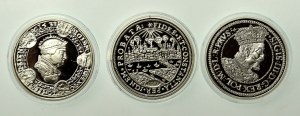 Third Republic, a set of commemorative medals modeled on coins. Total of 3 pcs. (984)