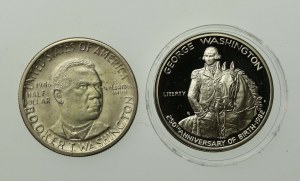 USA, 1/2 dollar set 1946 and 1982. total of 2 pcs. (986)