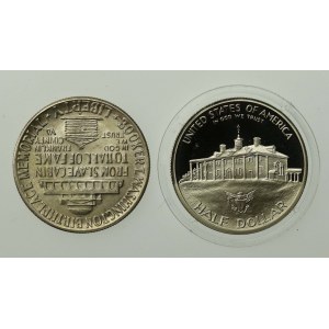 USA, zestaw 1/2 dolara 1946 i 1982. Razem 2 szt. (986)