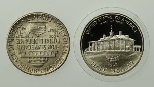USA, 1/2 dollar set 1946 and 1982. total of 2 pcs. (986)