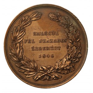 Medal Austro-Węgry, József nádor 50 éves nádori jubileum, 1846 (987)