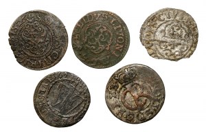 Poland, a set of 17th century shellacs. Total of 5 pieces. (990)