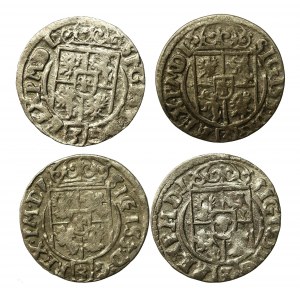 Zygmunt III Waza, zestaw półtoraków z lat 1623-1627. Razem 4 sztuki (991)