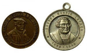 Germany, set of Martin Luther medals, 1883. total of 2 pieces. (992)