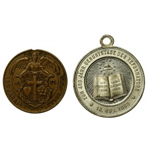 Niemcy, zestaw medali Martin Luther, 1883. Razem 2 szt. (992)