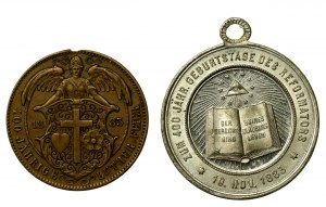 Germany, set of Martin Luther medals, 1883. total of 2 pieces. (992)