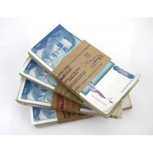 Jugosławia, 500 dinara 1990. 4 x Paczka 100 szt. Razem 400 szt. (1207)