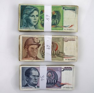 Yugoslavia, set of banknotes. Total 171 pieces. (1208)