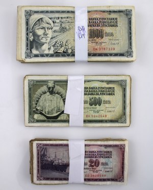 Yugoslavia, set of banknotes. Total 184 pieces. (1209)