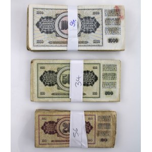 Jugosławia, zestaw banknotów. Razem 184 szt. (1209)