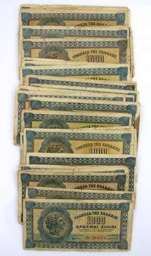 Greece, set of 1,000 drachmas 1941. total 43 pieces. (1210)
