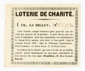 Great Emigration, Hotel Lambert, Fate of the Lottery of Princess Czartoryska, 1847 (263)