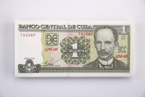 Cuba, 1 Peso 2016 Bank packet of 100. (1212)