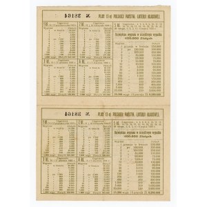 12 Polish State Class Lottery, Lublin 1925 - set of 2 pcs. (264)