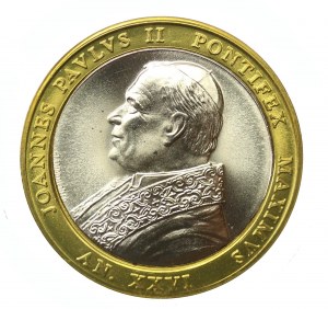 Third Republic, set of medals Great Popes - 3 pcs. with certificate (1113)