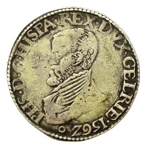 Niderlandy Hiszpańskie, Filip II, 1/2 dukatona 1562, Gieldria (624)