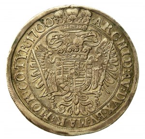 Austria, Leopold I, half thaler (1/2 thaler) 1700 KB, Kremnica (626)