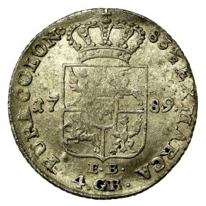 Stanisław August Poniatowski, złotówka (4 grosze) 1789 EB, Warszawa (629)
