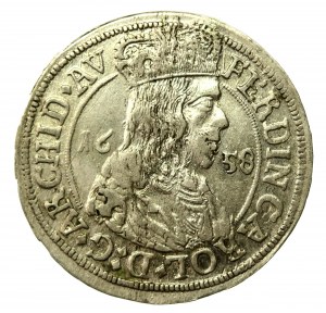 Austria, Tyrol, Archduke Ferdinand Charles, 3 krajcars 1658, Hall (799)