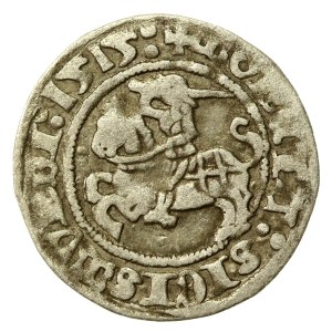 Zygmunt I Stary, Półgrosz 1515, Wilno. Rew- 4 kroki. Rzadki (923)