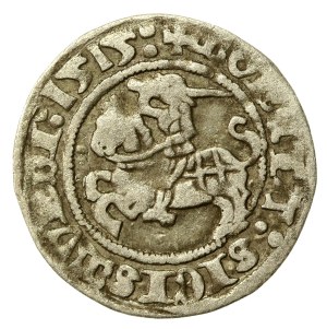 Sigismund I the Old, Half-penny 1515, Vilnius. Rev 4 steps. Rare (923)