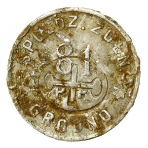 Grodno, 81 Pułk Piechoty, 1 złoty - kontrmarka (943)