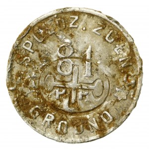 Grodno, 81st Infantry Regiment, 1 gold - countermark (943)