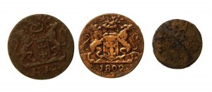 Free City of Danzig, coin set. Total 3 pieces (963)