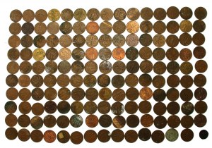 Second Republic, set of 5 pennies 1928-1939. total 150 pcs. (968)