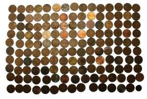 Second Republic, set of 5 pennies 1928-1939. total 150 pcs. (968)