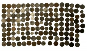 Kingdom of Poland, set of 1-20 fenigs 1917 and 1918. total 148 pieces. (972)
