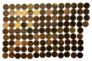 Second Republic, set of 5 pennies 1923-1939. total 120 pieces. (973)