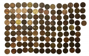 Second Republic, set of 5 pennies 1923-1939. total 120 pieces. (973)