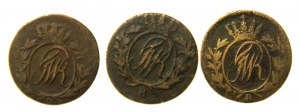 South Prussia, coin set. Total of 3 pieces (1005)