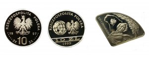 Third Republic, set of 10 gold 1997-2005. total of 3 pcs. (1007)