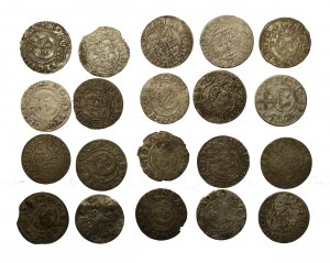 Sigismund III Vasa, set of half-tracks. 20 pieces total (1012)