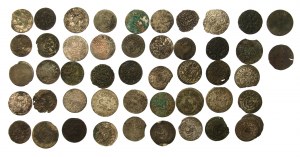 Poland and related. Set of coins of the 17th - 18th centuries. Total 48 pieces. (1013)