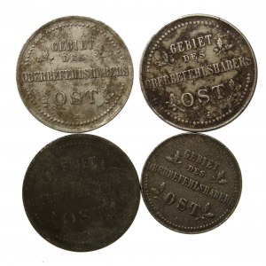 Ober-Ost, set of 2 and 3 kopecks 1916. total of 4 pcs. (1015)