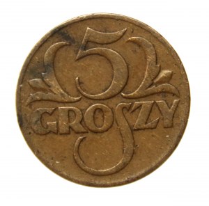 II RP, 5 pennies 1934. rarest vintage (1017)