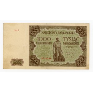 PRL, 1.000 złotych 1947 F (282)