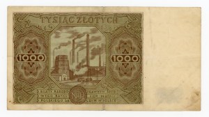 People's Republic of Poland, 1,000 gold 1947 F (282)