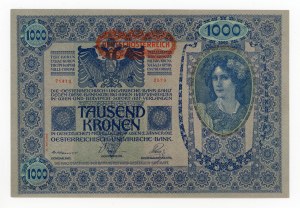 Austria, 1,000 crowns 1902 [1919] (163)