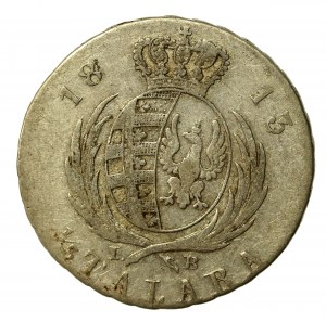 Duchy of Warsaw, Frederick August I, 1/3 thaler 1813 IB, Warsaw (530)