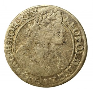 Śląsk, Leopold I, 15 krajcarów 1664, Wrocław SH. Rzadszy (531)