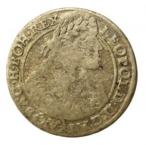 Silesia, Leopold I, 15 krajcars 1664, Wrocław SH. Rarer (531)