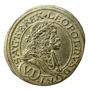 Austria, Leopold I, 6 krajcars 1677, Vienna (542)