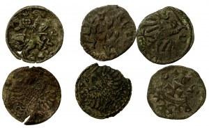 Sigismund II Augustus/Stefan Batory. Set of denarii. Total of 6 pieces (3001)